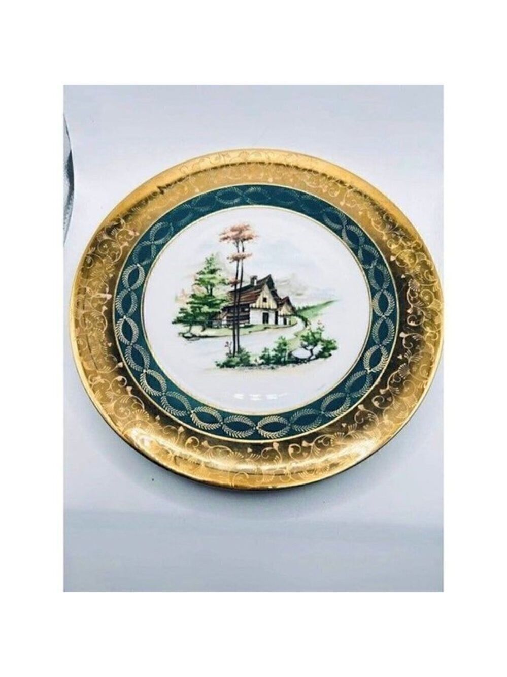 Vintage Limoges France Scenic Plate